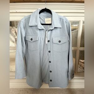 Thread & Supply Baby Blue Shacket Womens Size Small